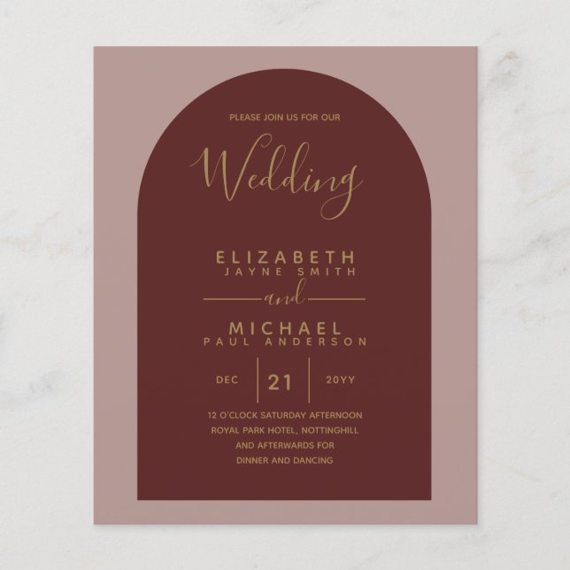 BUDGET Bilingue Espagnol Boda Anglais Mariage (Devant)