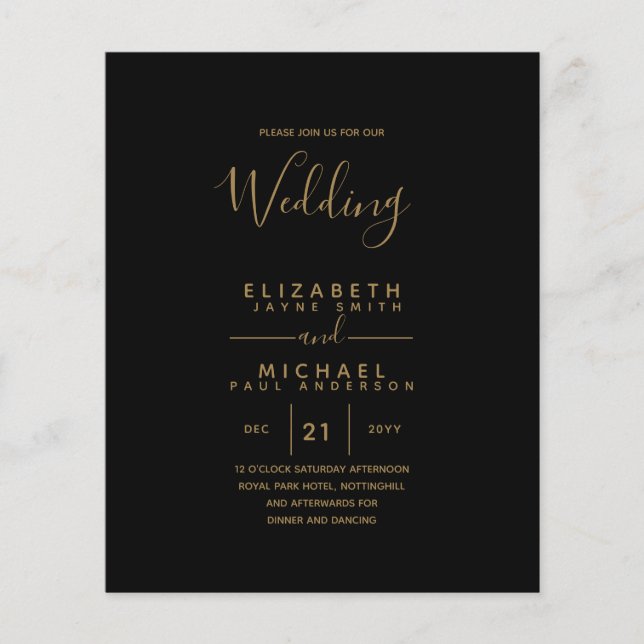 Budget Bilingue Espagnol BODA Anglais Mariage (Devant)