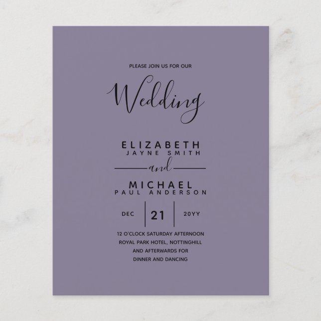 Budget Bilingue Espagnol BODA Anglais Mariage (Devant)