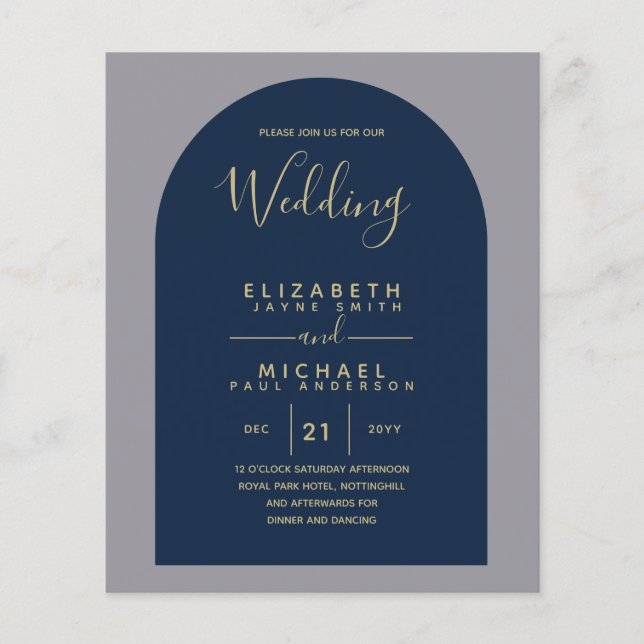 BUDGET Bilingue Espagnol Boda Anglais Mariage (Devant)