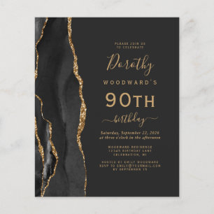 Budget Black Gold Agate Dark 90e anniversaire Invi
