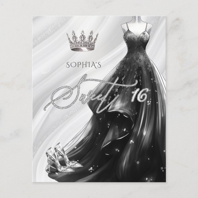 Budget Black Parties scintillant robe douce 16 Inv (Devant)