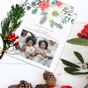 BUDGET Blanc rose Fleur d'hiver photo personnalisé