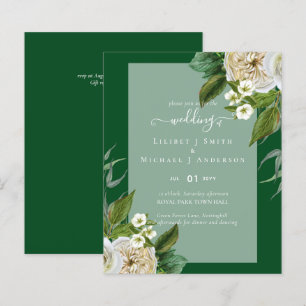 BUDGET Blanc Roses Bouquet Mariage Floral