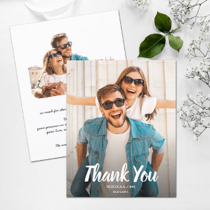 Budget Blanc Texte Mariage Photo Merci Note
