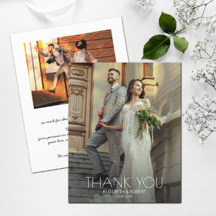 Budget Blanc Texte Mariage Photo Merci Note