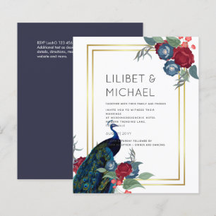 BUDGET Bleu Paon Bourgogne Mariage Hiver Automne