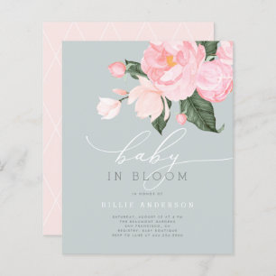 Budget Blue Blush Floral Girl Baby in Bloom Douche