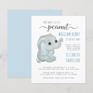 Budget Blue Elephant Virtual Baby Boy Douche