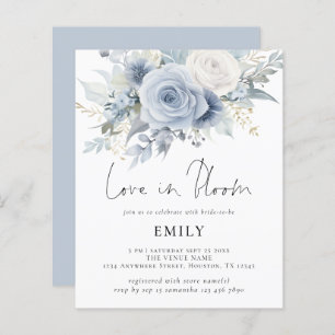 Budget Blue Florals Amour dans la Fête des mariées