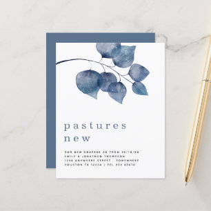 Budget Blue Foliage Moving Nouveau détail d'adress