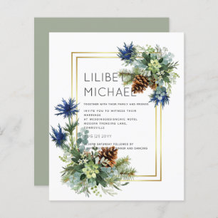 BUDGET Blue Thistle Eucalyptus Mariage Wonderland