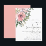 Budget Blush Florals Sweet 16 Invitation<br><div class="desc">Un rapport qualité-prix BUDGET alternative sur une taille plus petite 4, 5 x 5, 6" semi-brillant poids 110lbs, qui est d'une épaisseur similaire à une carte postale (cependant ne convient pas à l'utilisation comme carte postale.) VEUILLEZ NOTER qu'il y a UN invitation par feuille. Budget Blush Florals Sweet sixteen Invitation....</div>
