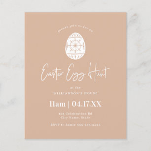Budget Blush Pink Easter Invitation de chasse aux