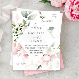 Budget Blush rose & Eucalyptus Mariage Floral