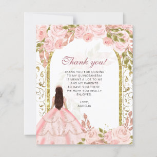 BUDGET Blush rose Floral Photo Quinceañera