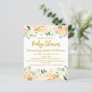 Budget Boho Baby shower Invitation Genre Neutre