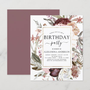 Budget Boho Bourgogne Tout âge Anniversaire Invita