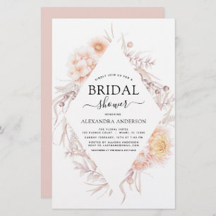 Budget Boho Chic Dusty Pink Desert Fête des mariée