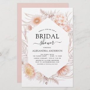 Budget Boho Chic Dusty Pink Desert Fête des mariée