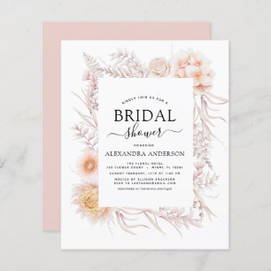 Budget Boho Chic Dusty Pink Desert Fête des mariée