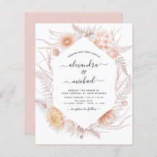 Budget Boho Chic Dusty Pink Desert Mariage