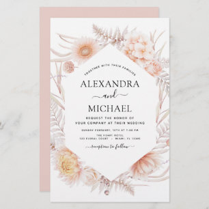 Budget Boho Chic Dusty Pink Desert Mariage