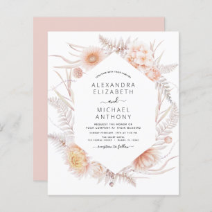 Budget Boho Chic Dusty Pink Desert Mariage