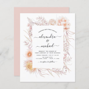 Budget Boho Chic Dusty Pink Desert Mariage