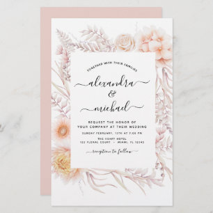 Budget Boho Chic Dusty Pink Desert Mariage