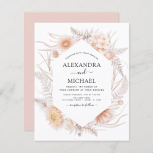 Budget Boho Chic Dusty Pink Desert Mariage