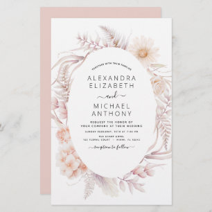 Budget Boho Chic Dusty Pink Desert Mariage