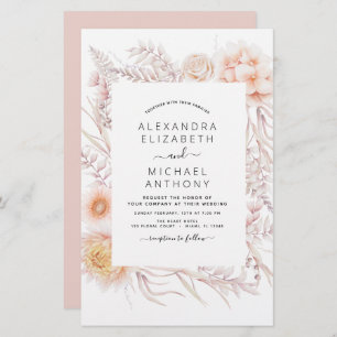 Budget Boho Chic Dusty Pink Desert Mariage