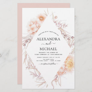 Budget Boho Chic Dusty Pink Desert Mariage