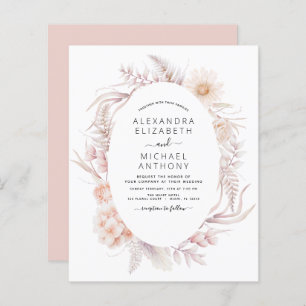 Budget Boho Chic Dusty Pink Desert Mariage