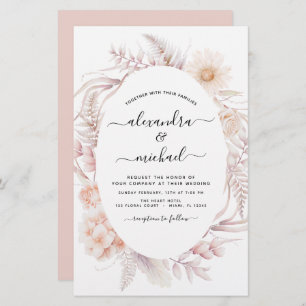 Budget Boho Chic Dusty Pink Desert Mariage