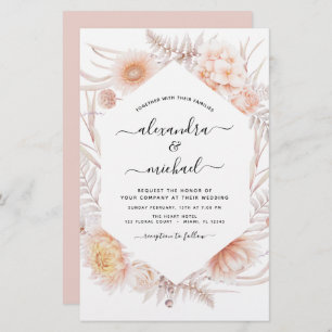 Budget Boho Chic Dusty Pink Desert Mariage