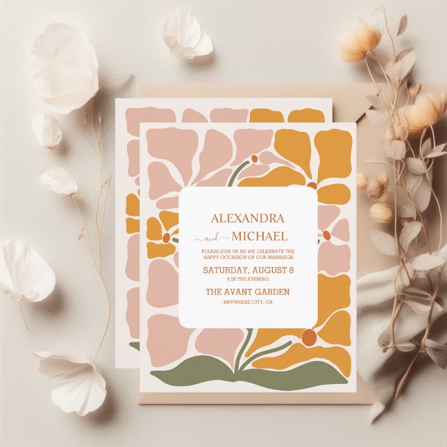 Budget Boho Chic Retro Floral Mariage (Créateur téléchargé)