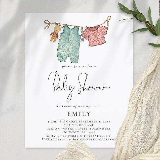 Budget Boho Chic Vêtements en ligne Baby shower (Créateur téléchargé)