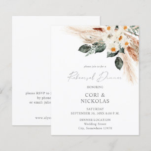 Budget Boho Cuivre Floral Dîner de répétition 2