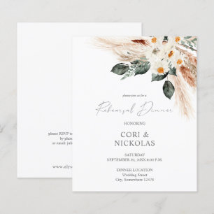 Budget Boho Cuivre Pampas Dîner De Répétition Flor