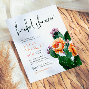 Budget Boho Desert Cactus & Flowers Fête des marié