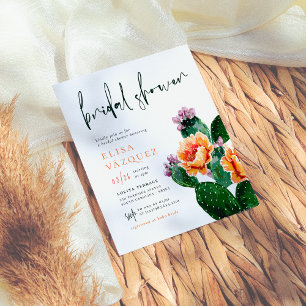 Budget Boho Desert Cactus & Flowers Fête des marié