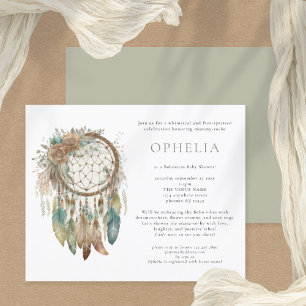 Budget Boho Dreamcatcher Sage Baby shower bohémien