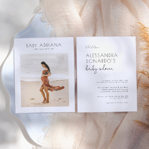 Budget Boho Elegant Grossesse Baby shower photo