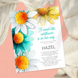 Budget Boho Fleurs sauvages Daisies Baby shower