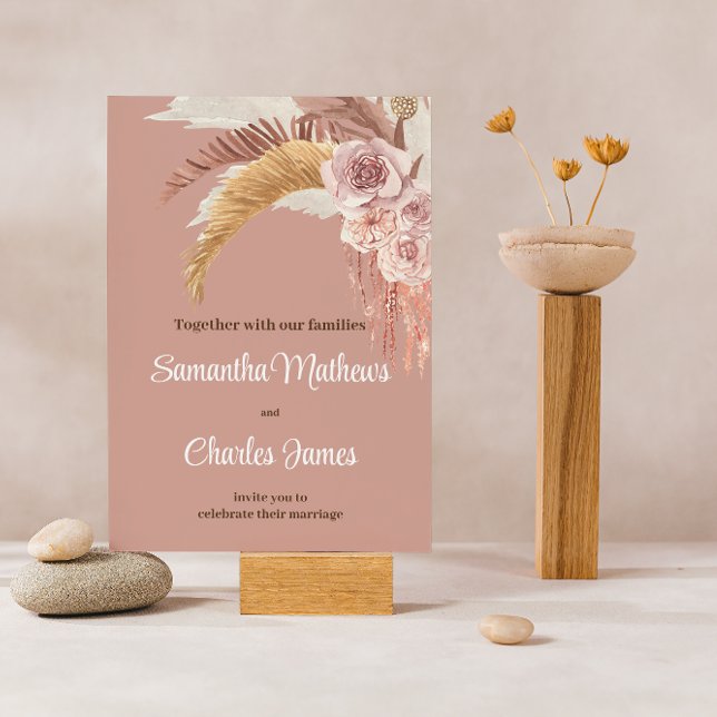Budget Boho Floral Terracotta Mariage de automne p (Créateur téléchargé)