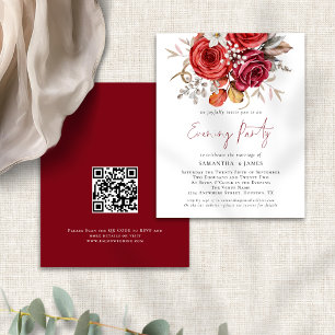 Budget Boho Florals QR Code Mariage Soirée