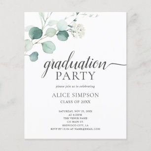 Budget Boho Green Feuille Graduation Party