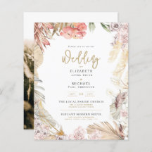 BUDGET BOHO Mariage Inviter téléchargement numériq